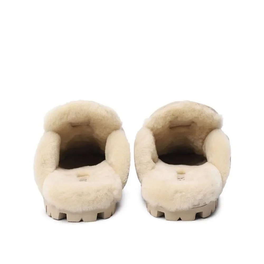 PRADA Soft Padded Nappa Leather Shearling Mules Rare Beige 40.5 - Picture 5 of 8